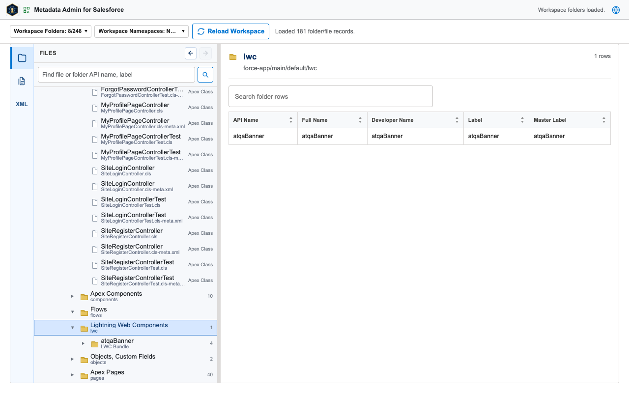 Lightning Web Components folder